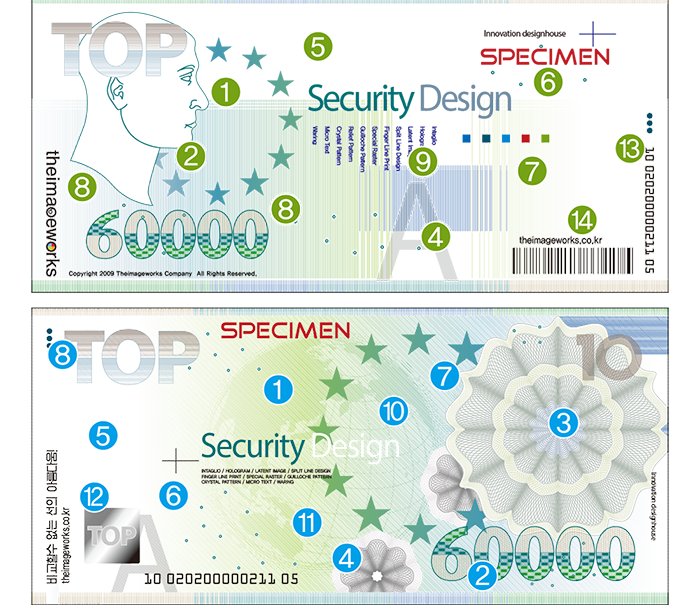 Stock certificate design example 1