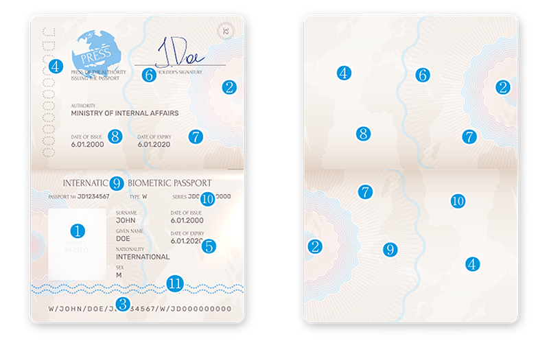 Stock certificate design example 1