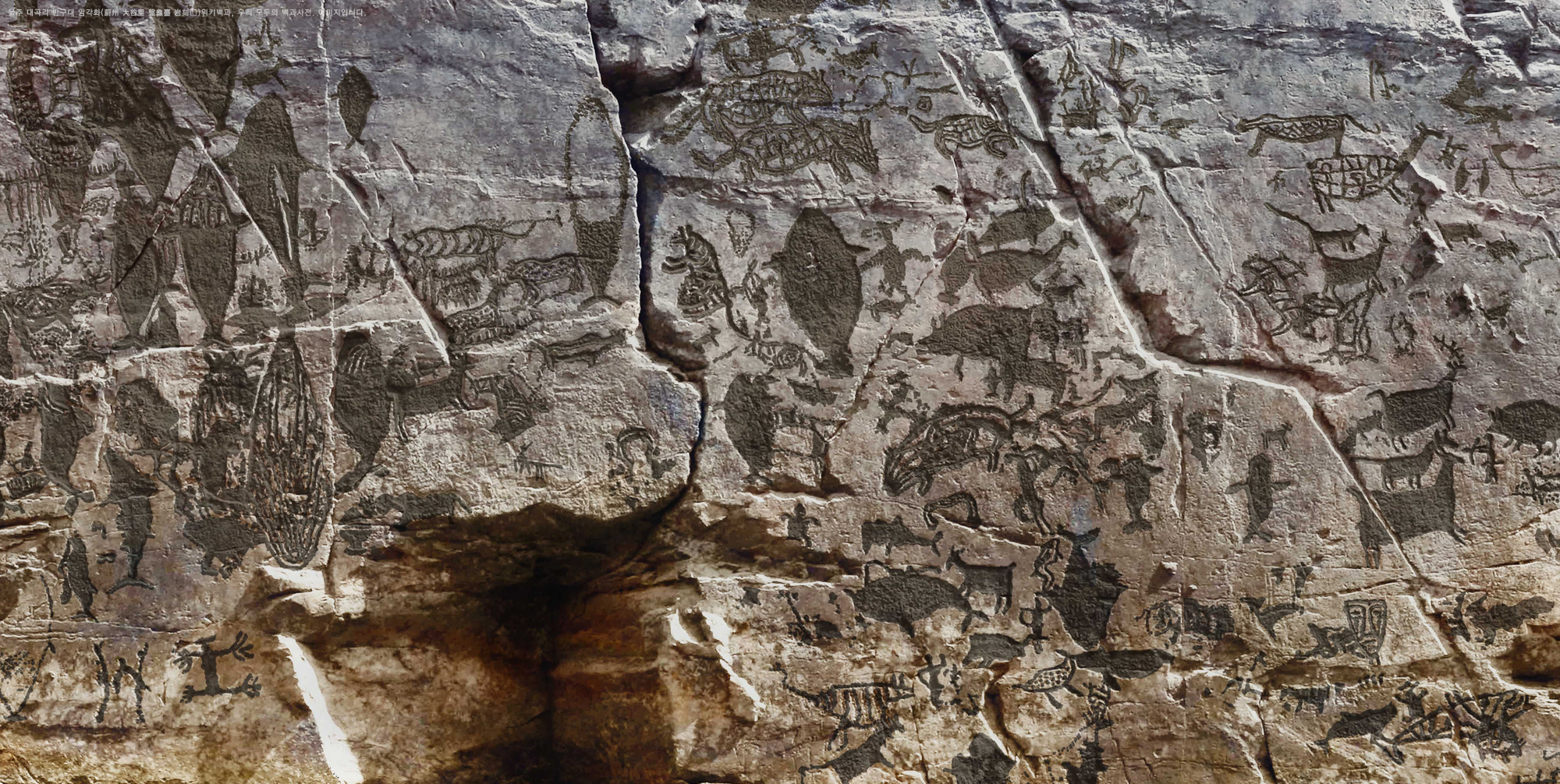Petroglyphs detail photograph
