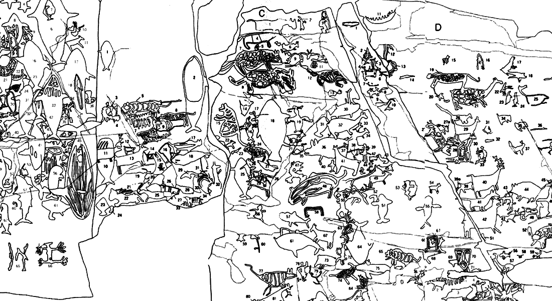 Petroglyphs tactile model