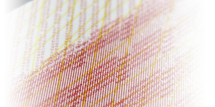 Micro text security pattern